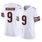 Johmsee C.Bears #9 Jim McMahon Player White Vapor F.U.S.E. Limited Home Game Stitched Jerseys