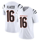 Johmsee C.Bengals #16 Joe Flacco Player White Vapor F.U.S.E. Limited Home Game Stitched Jerseys