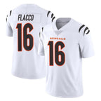 Johmsee C.Bengals #16 Joe Flacco Player White Vapor Untouchable Limited Home Game Stitched Jerseys