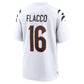 C.Bengals #16 Joe Flacco White Game American Football Jerseys
