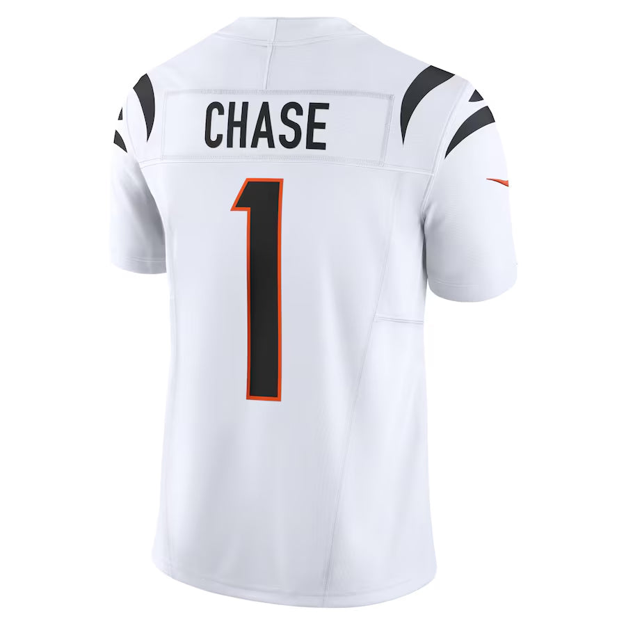 Johmsee C.Bengals #1 Ja'Marr Chase Player White Vapor F.U.S.E. Limited Stitched Jerseys