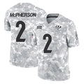 Johmsee C.Bengals #2 Evan McPherson Player Arctic Camo Salute to Service Limited Stitched Jerseys