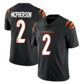 Johmsee C.Bengals #2 Evan McPherson Player Black Vapor Untouchable Limited Home Game Stitched Jerseys