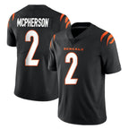 Johmsee C.Bengals #2 Evan McPherson Player Black Vapor Untouchable Limited Home Game Stitched Jerseys