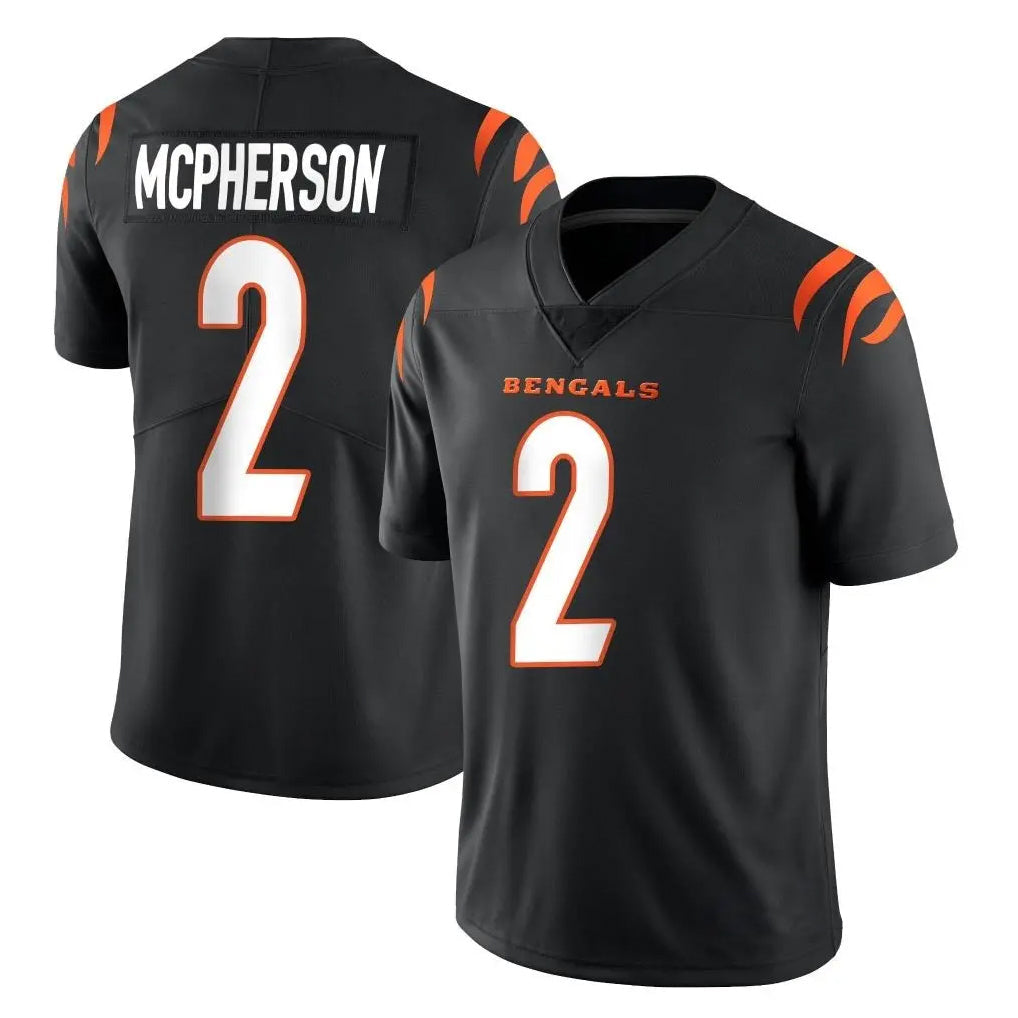 Johmsee C.Bengals #2 Evan McPherson Player Black Vapor Untouchable Limited Home Game Stitched Jerseys