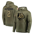 Johmsee C.Bengals #2 Evan McPherson Player Olive Salute to Service Pullover Hoodies Home Game Stitched Jerseys