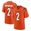 Johmsee C.Bengals #2 Evan McPherson Player Orange Home Game Stitched Jerseys