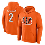 Johmsee C.Bengals #2 Evan McPherson Player Orange Salute to Service Pullover Hoodie Limited Stitched Jerseys
