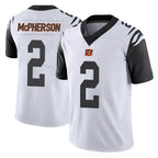 Johmsee C.Bengals #2 Evan McPherson Player White Color Rush Vapor Untouchable Limted Home Game Stitched Jerseys