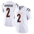 Johmsee C.Bengals #2 Evan McPherson Player White Vapor Untouchable Limited Home Game Stitched Jerseys