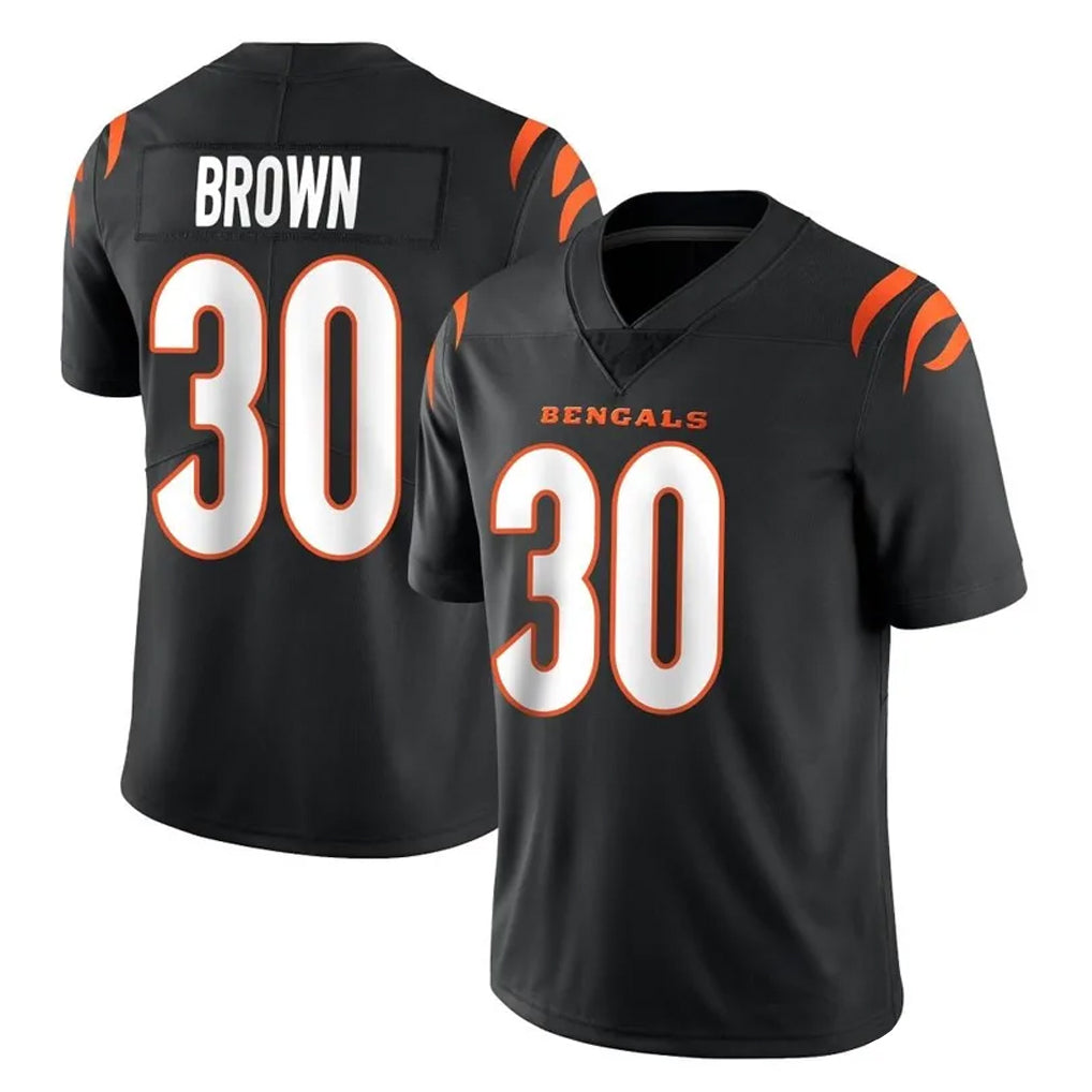 Johmsee C.Bengals #30 Chase Brown Player Black Vapor Untouchable Limited Home Game Stitched Jerseys