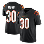 Johmsee C.Bengals #30 Chase Brown Player Black Vapor Untouchable Limited Home Game Stitched Jerseys