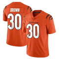 Johmsee C.Bengals #30 Chase Brown Player Orange Vapor Untouchable Limited Home Game Stitched Jerseys