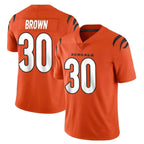 Johmsee C.Bengals #30 Chase Brown Player Orange Vapor Untouchable Limited Home Game Stitched Jerseys