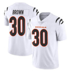 Johmsee C.Bengals #30 Chase Brown Player White Vapor Untouchable Limited Home Game Stitched Jerseys
