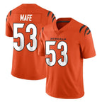 Johmsee C.Bengals #53 Boye Mafe Player Orange Vapor Untouchable Limited Home Game Stitched Jerseys