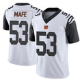 Johmsee C.Bengals #53 Boye Mafe Player White Color Rush Vapor Untouchable Limted Home Game Stitched Jerseys