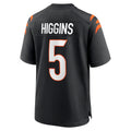 Johmsee C.Bengals #5 Tee Higgins Player Black Home Game Stitched Jerseys