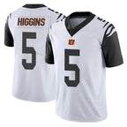 Johmsee C.Bengals #5 Tee Higgins Player White Color Rush Vapor Untouchable Limted Home Game Stitched Jerseys