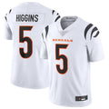 Johmsee C.Bengals #5 Tee Higgins White Vapor Untouchable Limited Jersey American Stitched Jerseys