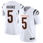 Johmsee C.Bengals #5 Tee Higgins White Vapor Untouchable Limited Jersey American Stitched Jerseys