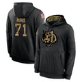 Johmsee C.Bengals #71 Amarius Mims Player Black Salute to Service Pullover Hoodies Limited Stitched Jerseys