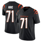 Johmsee C.Bengals #71 Amarius Mims Player Black Vapor F.U.S.E. Limited Home Game Stitched Jerseys