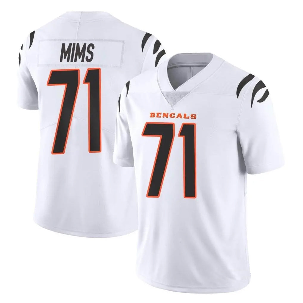 Johmsee C.Bengals #71 Amarius Mims Player White Vapor Untouchable Limited Home Game Stitched Jerseys