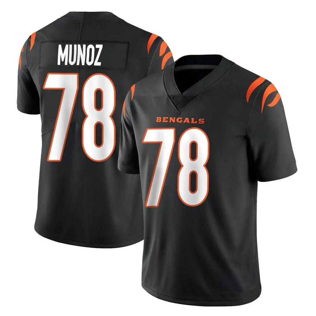 Johmsee C.Bengals #78 Anthony Munoz Player Black Vapor Untouchable Limited Home Game Stitched Jerseys