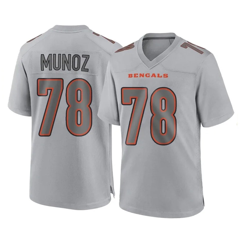 Johmsee C.Bengals #78 Anthony Munoz Player Gray Atmosphere Fashion Game Stitched Jerseys