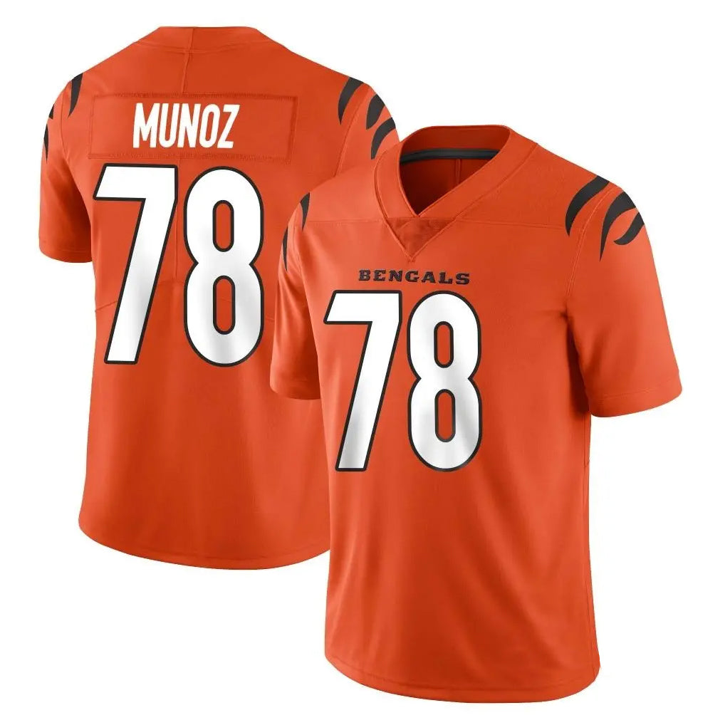 Johmsee C.Bengals #78 Anthony Munoz Player Orange Vapor Untouchable Limited Home Game Stitched Jerseys