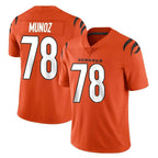 Johmsee C.Bengals #78 Anthony Munoz Player Orange Vapor Untouchable Limited Home Game Stitched Jerseys