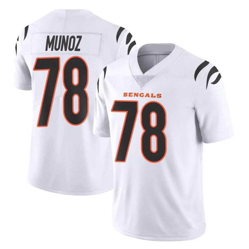 Johmsee C.Bengals #78 Anthony Munoz Player White Vapor Untouchable Limited Home Game Stitched Jerseys