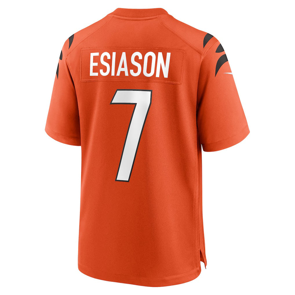 Johmsee C.Bengals #7 Boomer Esiason Orange Retired Player Alternate Game Stitched Jerseys