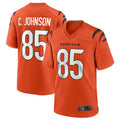 Johmsee C.Bengals #85 Chad Johnson Orange Retired Player Alternate Game Jersey American Stitched Jerseys