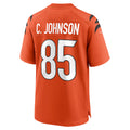 Johmsee C.Bengals #85 Chad Johnson Player Orange Home Game Stitched Jerseys