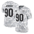 Johmsee C.Bengals #90 Kris Jenkins Jr Player Arctic Camo Salute to Service Limited Stitched Jerseys