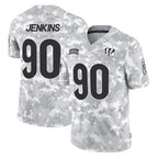 Johmsee C.Bengals #90 Kris Jenkins Jr Player Arctic Camo Salute to Service Limited Stitched Jerseys
