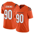 Johmsee C.Bengals #90 Kris Jenkins Jr Player Orange Vapor F.U.S.E. Limited Home Game Stitched Jerseys