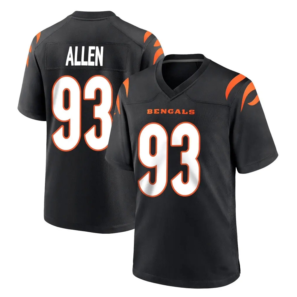 Johmsee C.Bengals #93 Jonathan Allen Player Black Home Game Stitched Jerseys