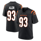 Johmsee C.Bengals #93 Jonathan Allen Player Black Home Game Stitched Jerseys