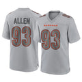 Johmsee C.Bengals #93 Jonathan Allen Player Gray Atmosphere Fashion Game Stitched Jerseys