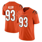 Johmsee C.Bengals #93 Jonathan Allen Player Orange Vapor Untouchable Limited Home Game Stitched Jerseys