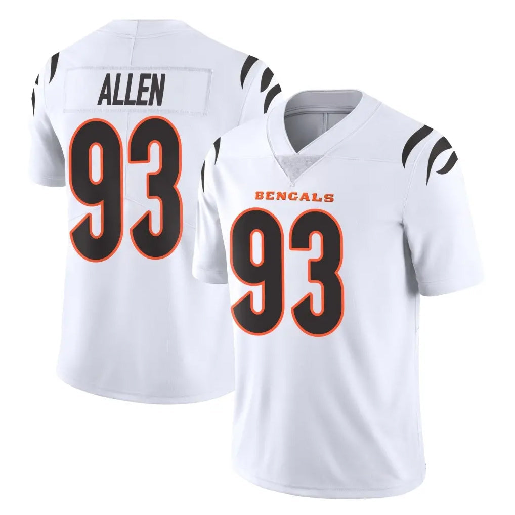 Johmsee C.Bengals #93 Jonathan Allen Player White Vapor Untouchable Limited Home Game Stitched Jerseys