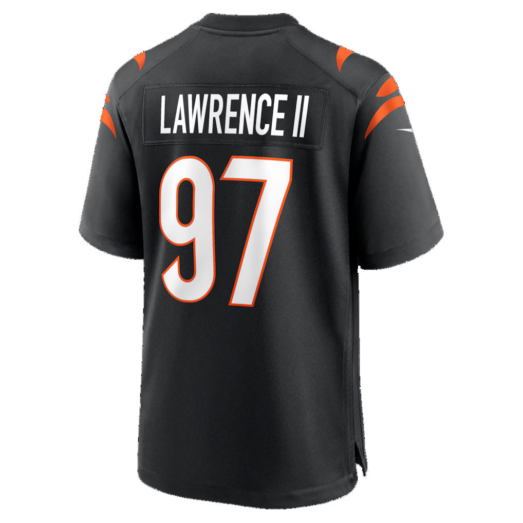 Johmsee C.Bengals #97 Dexter Lawrence II Black Game Stitched Jerseys