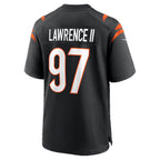Johmsee C.Bengals #97 Dexter Lawrence II Black Game Stitched Jerseys