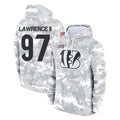 Johmsee C.Bengals #97 Dexter Lawrence II Player Arctic Camo Salute to Service Pullover Hoodie Limited Stitched Jerseys