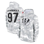Johmsee C.Bengals #97 Dexter Lawrence II Player Arctic Camo Salute to Service Pullover Hoodie Limited Stitched Jerseys