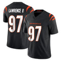 Johmsee C.Bengals #97 Dexter Lawrence II Player Black Vapor F.U.S.E. Limited Home Game Stitched Jerseys