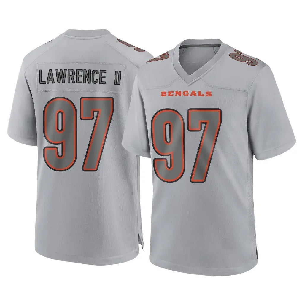 Johmsee C.Bengals #97 Dexter Lawrence II Player Gray Atmosphere Fashion Game Stitched Jerseys
